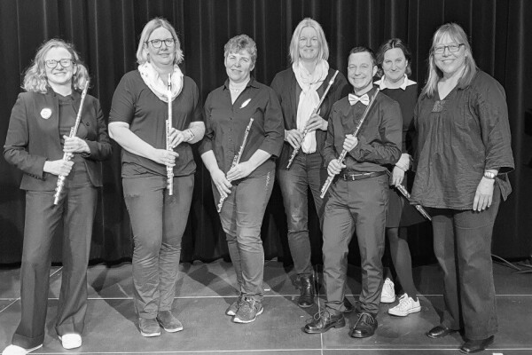 Mitglieder des Querflötenensemble