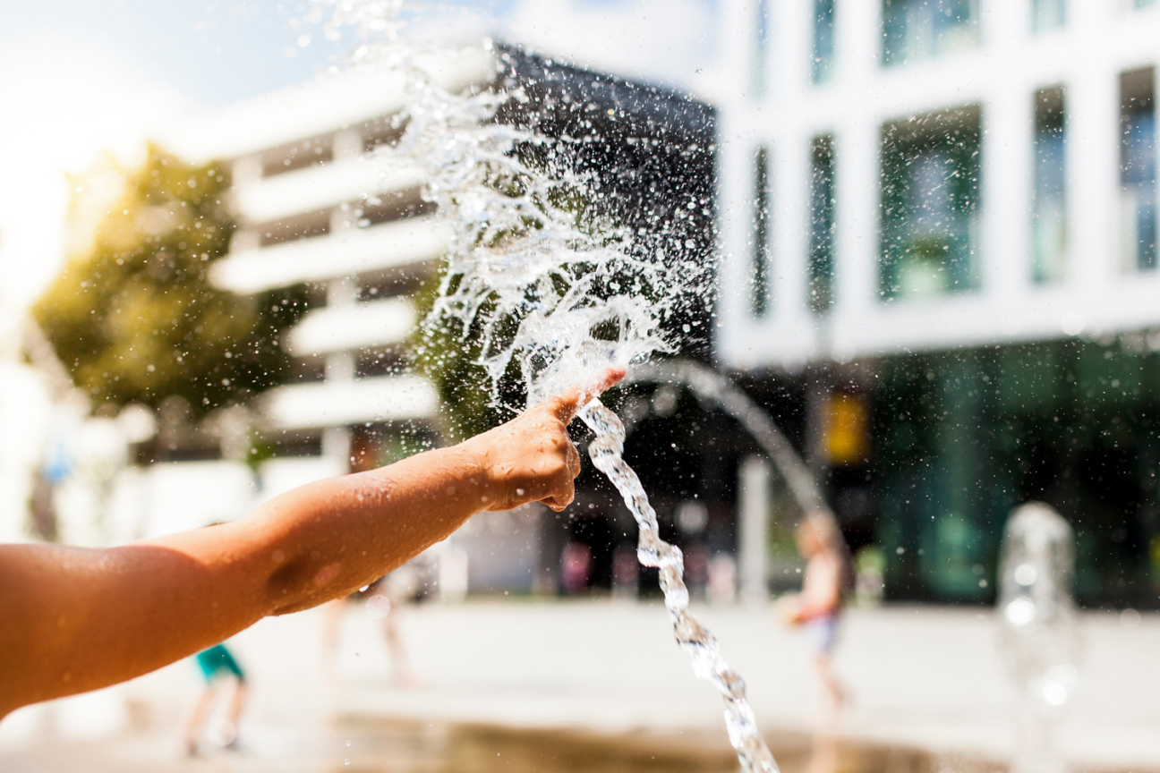 Hitze in der Stadt, Bild © Lukas Bast / Stadt Nürnberg