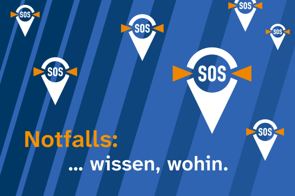 Notfalls wissen, wohin: Anlaufstellen für den Notfall kennen.