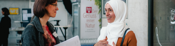 Netzwerkszene auf dem Forum Willkommenskultur 2023