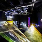 Lichtprojektion Hyperloop