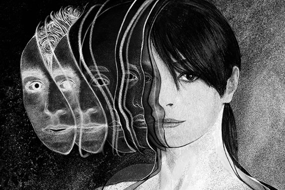 Illustration eines Frauenportraits