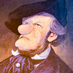 Karikatur von Richard Wagner