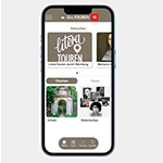 Smartphone mit der LiteraTouren App