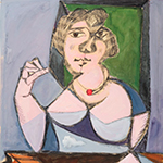 Kubistisches Frauenportrait