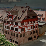 Blick auf das Albrecht-Dürer-Haus in Nürnberg