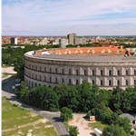 Luftaufnahme der Kongresshalle in Nürnberg