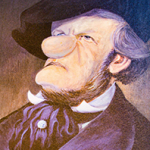 Karikatur von Richard Wagner