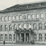 Außenansicht Verlagshaus Nürnberger Nachrichten, Verlag Nürnberger Presse im Jahr 1948