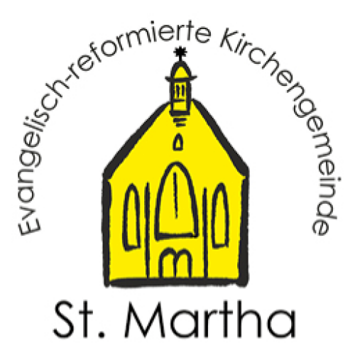 Stilisierte Darstellung der Kirche St. Martha in gelb © St. Martha