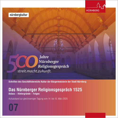 Titelseite des Tagungsbands zum Nürnberger Religionsgespräch 1525