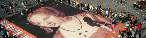 Dürer-Puzzle auf dem Sebalder Platz