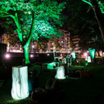 Skulpturengarten bei den Soundinsel-Konzerten im Sommer 21
