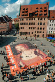 Das Dürer-Puzzle auf dem Sebalder Platz