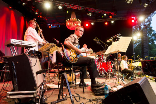 Musiker auf der Bühne