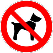 Zeichen Tiere mitführen verboten