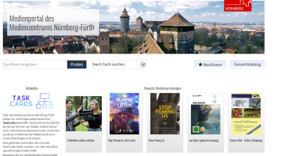 Startseite des Medienportals des Medienzentrums Nürnberg Fürth