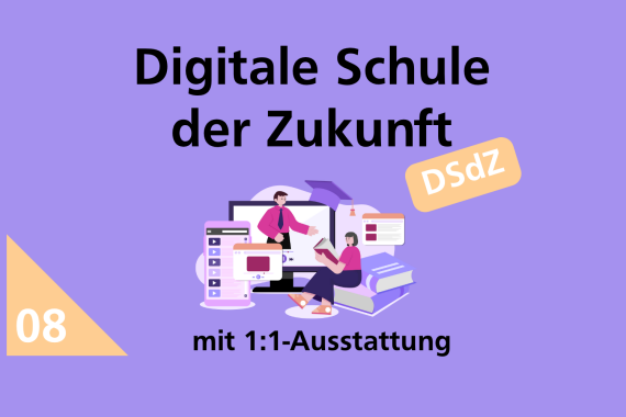Logo "Digitale Schule der Zukunft" der Reihe "Boost your Skills" der Medienpädagopgik des IPSN