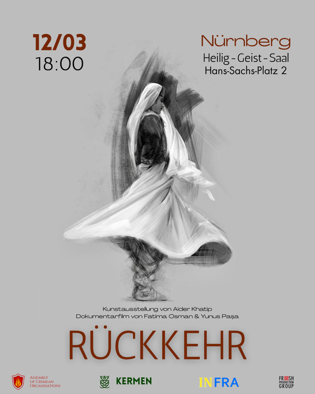 Plakat zur Veranstaltung "Rückkehr", Bild © Dachverband der krimtatarischen Organisationen