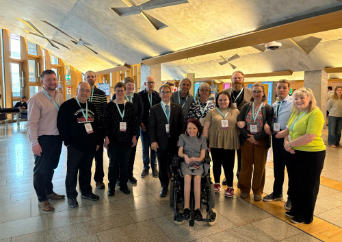 Noris Inklusion Nürnberg mit der schottischen Abgeordneten Pam Duncan-Glancy © noris inklusion