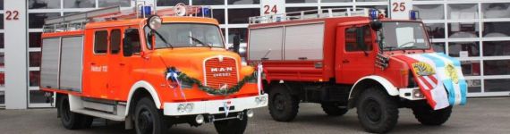 Löschfahrzeuge der Feuerwehr Nürnberg für Kavala