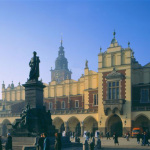 Marktplatz und Tuchhallen in Krakau