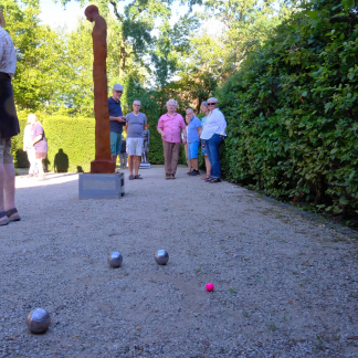 Natürlich wurde auch Boule gespielt...