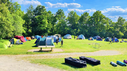 Zeltwiese des Feriencamps 2023