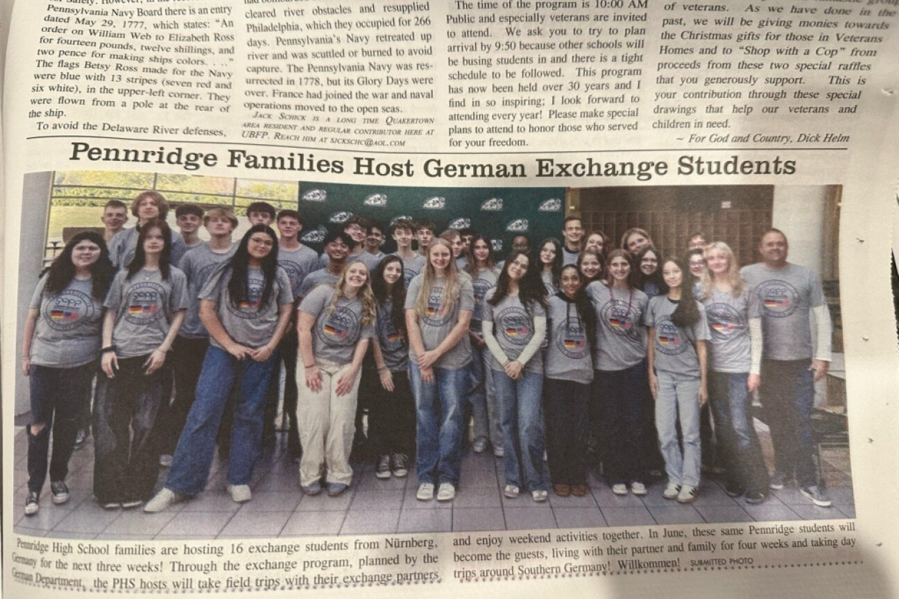 Englisch USa-Austausch 25, Bild © Upper Bucks Free Press