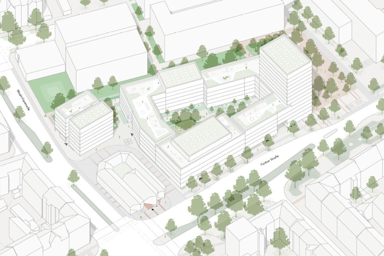 Siegerentwurf aus dem Wettbewerb „Quartiersentwicklung Maximilianstraße"., Bild © TELEINTERNETCAFE Architektur und Urbanismus GmbH, Berlin