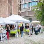 Der textualienmarkt mit vielen Teilnehmenden aus der regionalen Literaturszene.