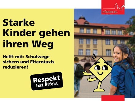 Plakat von der Kampagne Respekt hat Effekt zu den Eltern·taxis.