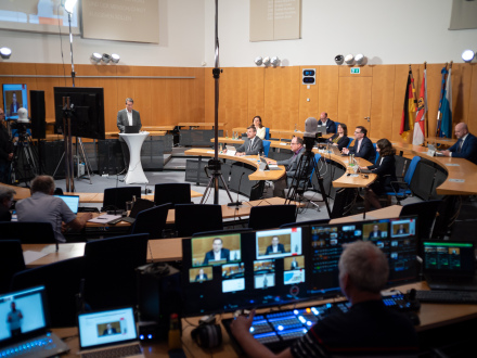 Foto vom Digitalen Bürger·dialog am 2. Mai 2024.