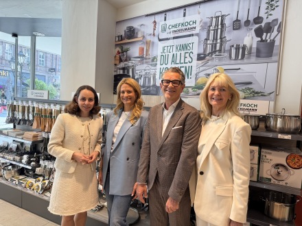 Foto von der Eröffnung vom Pop-up-Store von der Firma Fackelmann., Bild © Florian Ehlert / Stadt Nürnberg