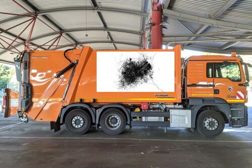 Kunst auf Abfallsammelfahrzeugen © Maximilian Gessler / Hochbauamt/ASN/Stadt Nürnberg