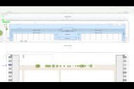 Bild Der Baustellenbereich der Zeppelintribüne ist mit hellblauer Farbe hinterlegt. Die rote Linie markiert die Stellung des Bauzauns. 