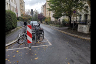 Bild Neue Radständer in der Blumenthalstraße.