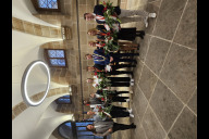 Bild Feierlicher Empfang im Rathaus (v.l.n.r.): Sportreferentin Cornelia Trinkl, Gesche Schünemann, Faysal Sawadogo, Omid Ahmadisafa, Lilly Sellak, Taliso Engel, Oberbürgermeister Marcus König, Maria Paulig, Anja Renner und Matthias Schindler