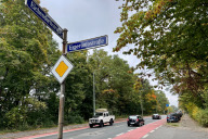 Bild Freie Bahn für flauschige Fußgänger: Nürnbergs erste Eichhörnchenbrücke über die Eichendorffstraße wird bald zwei Grünflächen miteinander verbinden.