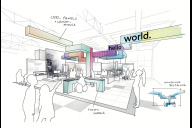 Bild Neugestaltung  des Museums Industriekultur: Entwurfsskizze „Themenbereich Digitalisierung“.