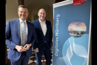 Bild Oberbürgermeister Marcus König und Olaf Kuch, Leiter des Direktoriums Bürgerservice, Digitales und Recht, haben am 15. Januar 2026 Bilanz zur Digitalisierung der Stadt Nürnberg gezogen.