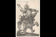 Bild Albrecht Dürer: Das tanzende Bauernpaar. Kupferstich, 1514. 
