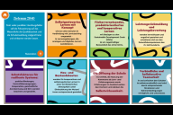 Bild Schule Vision 2040: Grafik mit den sieben Leitgedanken 