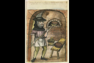 Bild Heinrich Stolz, einer der Bäcker aus dem Hausbuch der Landauerschen Zwölfbrüderstiftung.