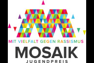 Bild Das Logo „Mosaik-Jugendpreis – Mit Vielfalt gegen Rassismus“.