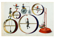 Bild Seite aus einem Spielzeug-Musterbuch, Nürnberg, 1850er-/1860er-Jahre.