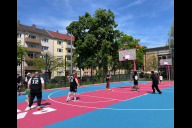 Bild Reger Spielbetrieb der Südstädter Basketball-Community auf dem neu sanierten Spielfeld. 