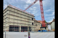 Bild Neubau am Volksbad am Tag des Deckenfests, Mittwoch, 17. Juli 2024.