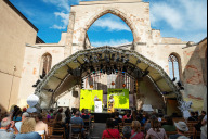 Bild Die texttage.nuernberg in der Katharinenruine.