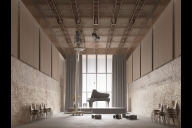 Bild Räume für Arbeit und Austausch: Visualisierung des White Cubes im Arkadengeschoss der Ermöglichungsräume.